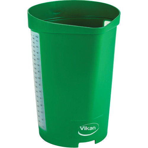 Cruche gradu&eacute;e, Plastique, Vert, 65 oz Cantin et fils