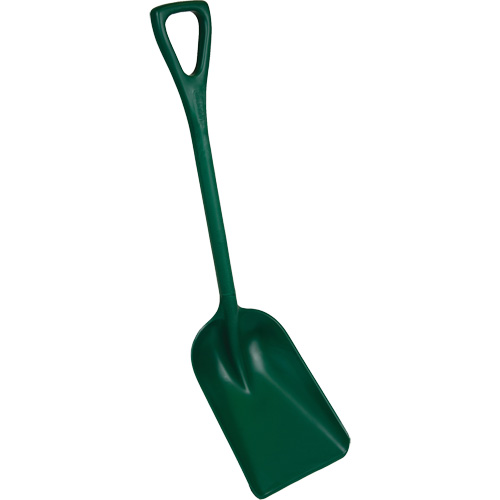 Pelle monobloc perceptible par d&eacute;tecteur de m&eacute;tal, Lame 10" x 14", Longueur de 37-1/2", Plastique, Vert Cantin et fils