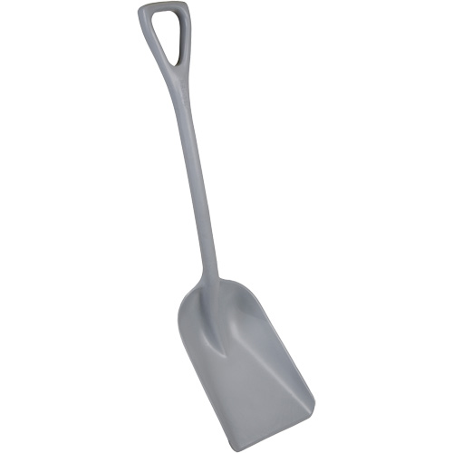 Pelle monobloc perceptible par d&eacute;tecteur de m&eacute;tal, Lame 10" x 14", Longueur de 37-1/2", Plastique, Gris Cantin et fils