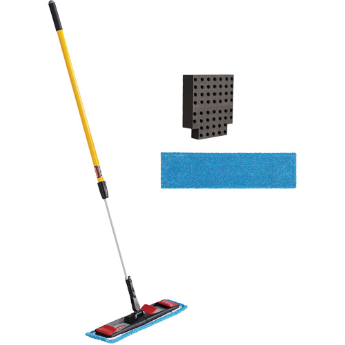 Trousse de vadrouille &agrave; t&ecirc;te plate adaptable Cantin et fils