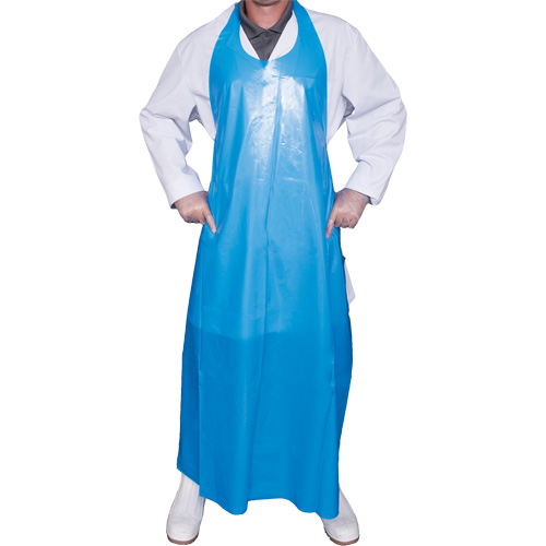 Tablier Top Dog de 6 mil, Polyur&eacute;thane, 50" lo x Bleu Cantin et fils