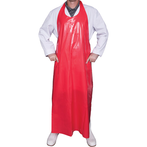 Tablier Top Dog de 6 mil, Polyur&eacute;thane, 45" lo x Rouge Cantin et fils