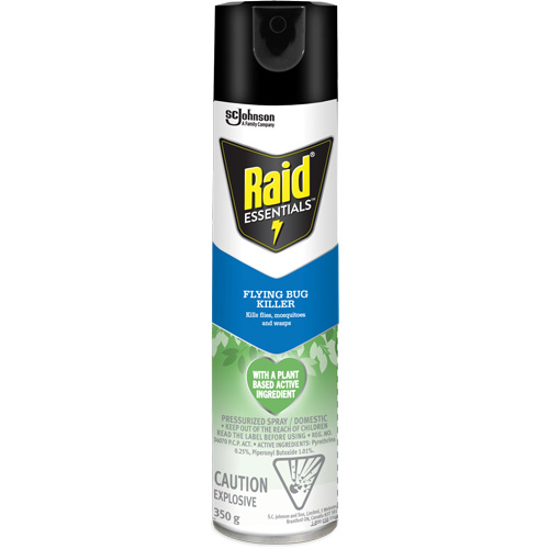 Insecticide pour insectes volants Essentials Raid, 350 g, Canette a&eacute;rosol Cantin et fils
