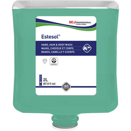 Nettoyant pour les mains, les cheveux et le corps Estesol, 2 L, For&ecirc;t tropicale, Cartouche en plastique Cantin et fils