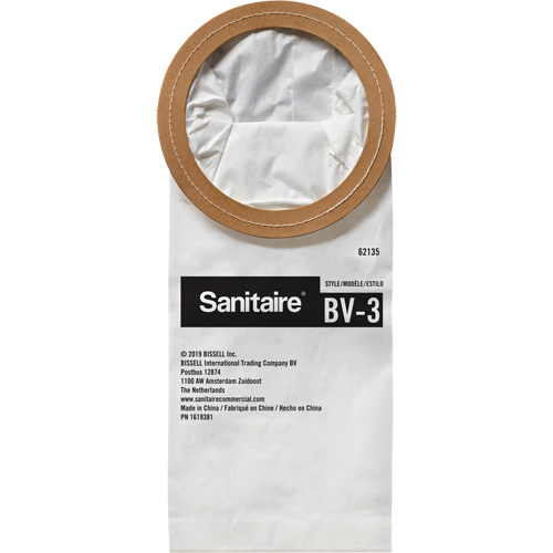 Sac en papier de qualit&eacute; sup&eacute;rieure BV-3 pour aspirateur dorsal Cantin et fils