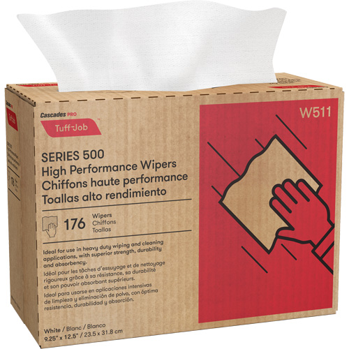 Essuie-tout Spunlace haute performance Pro Tuff-Job, Tout usage, 12-1/2" lo x 9-1/4" la Cantin et fils
