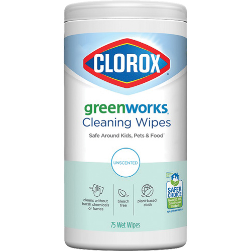 Lingettes nettoyantes GreenWorks, 75 lingettes Cantin et fils