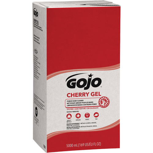 Hand Cleaner for Pro TDX Dispenser, Gel/Pumice, 5000 ml, Refill, Cherry Cantin et fils