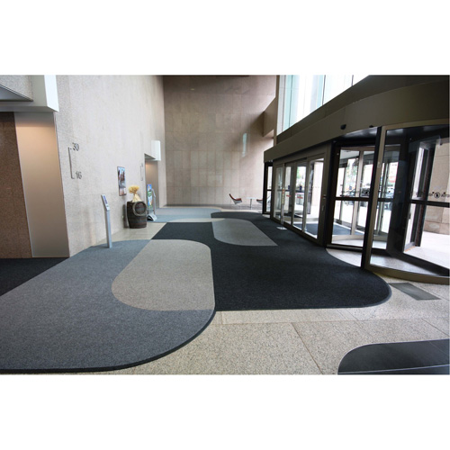 Tapis dentr&eacute;e Supreme Knob, Essuie-pieds/grattoir, 13-5/12' x 75-1/2' x 7/16", Charbon Cantin et fils
