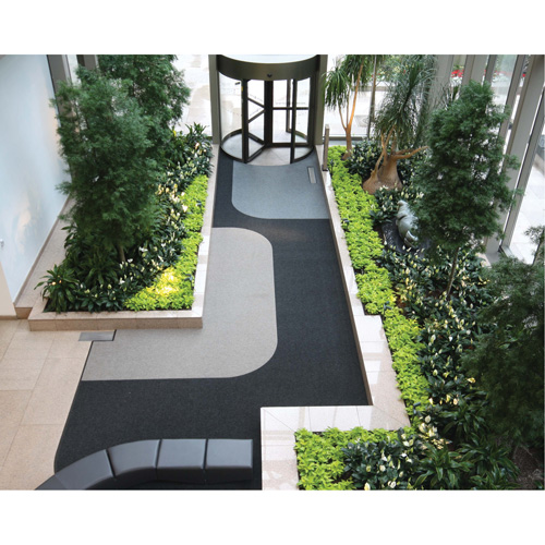Tapis dentr&eacute;e Supreme Knob, Essuie-pieds/grattoir, 13-5/12' x 75-1/2' x 7/16", Charbon Cantin et fils