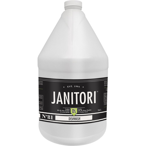 Nettoyant &agrave; vaisselle Janitori 81, Liquide, 4 L Cantin et fils