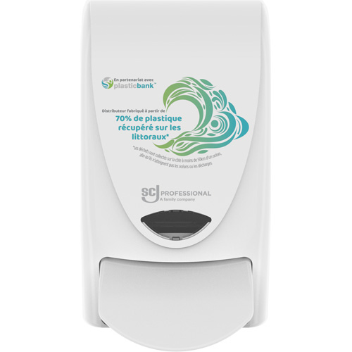 Distributeur de savon manuel Proline Wave, Pompe, Capacit&eacute; de 1000 ml, Format Cartouche de recharge Cantin et fils