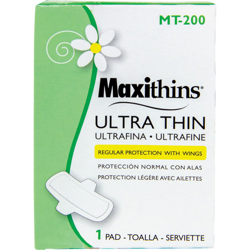 Serviettes Maxi Maxithins ultra minces avec ailes Cantin et fils