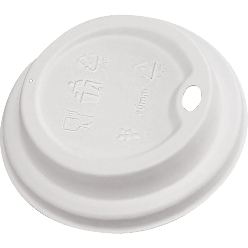 Compostable White Dome Sip Lids Cantin et fils