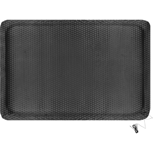 Hog Heaven Electrically Conductive Mat Kit, 4' W x 6' L, 7/8" Thickness, Black, Nitrile Cantin et fils