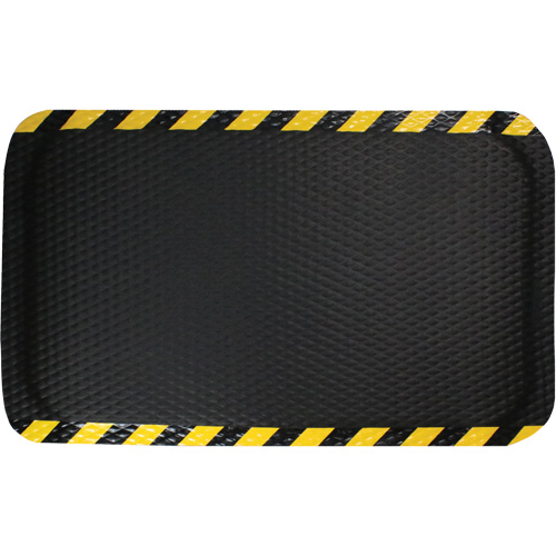 Hog Heaven Mat, Diamond, 3' x 5' x 5/8", Black/Yellow, Nitrile Cantin et fils