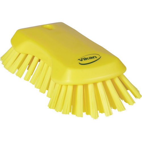 Brosse &agrave; main, Soies Tr&egrave;s ferme, Longueur de 9-1/10", Jaune Cantin et fils