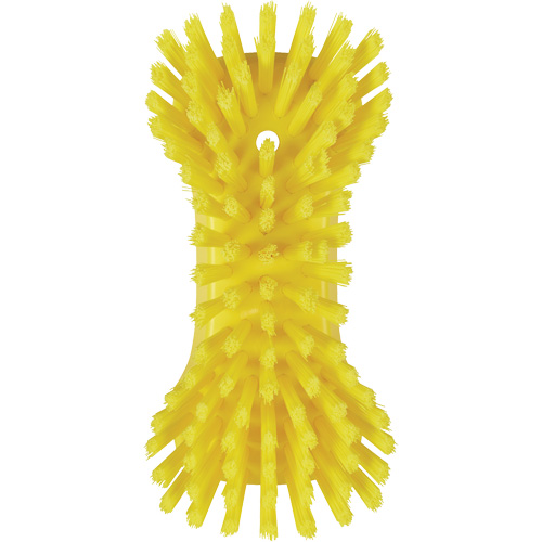 Brosse &agrave; main, Soies Tr&egrave;s ferme, Longueur de 9-1/10", Jaune Cantin et fils