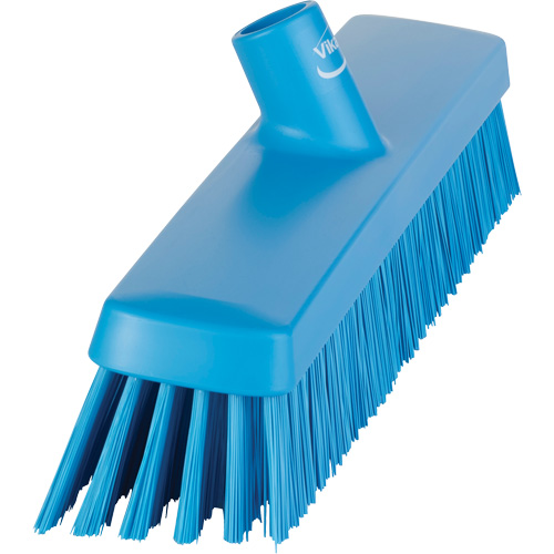 Push Broom Head, Fine/Stiff Bristles, 16-1/2", Polyester/Polypropylene, Blue Cantin et fils