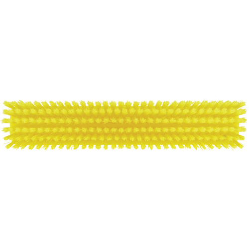 Push Broom Head, Fine/Stiff Bristles, 16-1/2", Polyester/Polypropylene, Yellow Cantin et fils