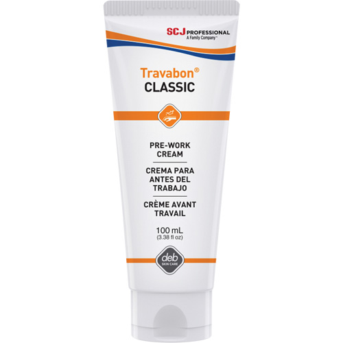 Cr&egrave;me protectrice contre l'huile, la graisse et les adh&eacute;sifs Travabon Classic, Tube, 100 ml Cantin et fils