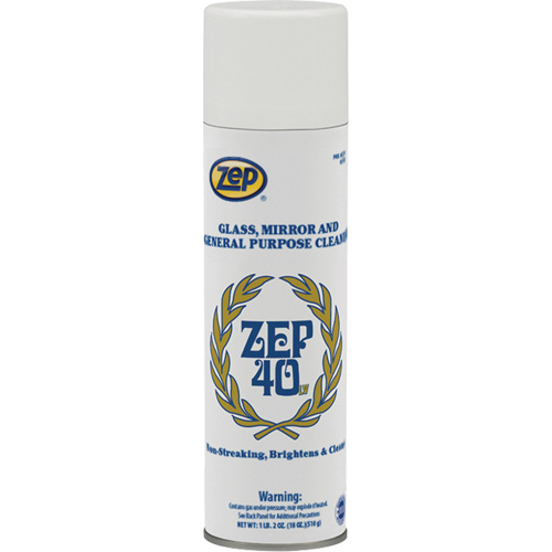 Non-Streaking Glass & Mirror Cleaner, 18 oz., Aerosol Can Cantin et fils