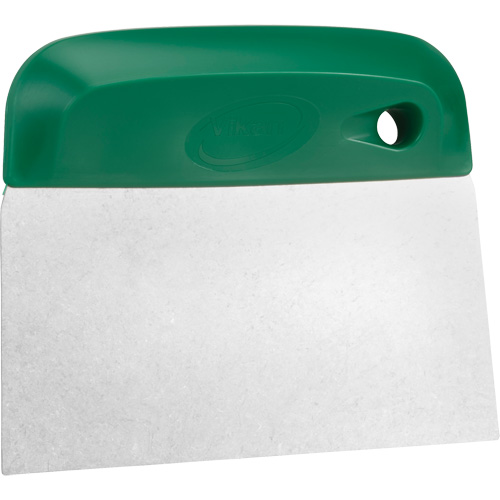 Flexible Stainless Steel Dough Cutter/Scraper, Green, 4-1/2" W x 5-3/4" L Cantin et fils