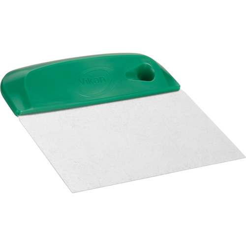 Flexible Stainless Steel Dough Cutter/Scraper, Green, 4-1/2" W x 5-3/4" L Cantin et fils