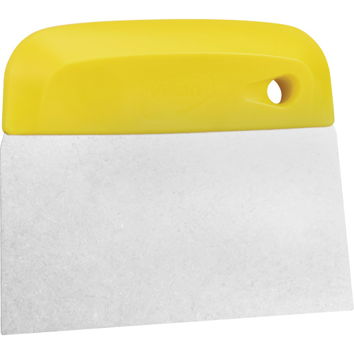 Flexible Stainless Steel Dough Cutter/Scraper, Yellow, 4-1/2" W x 5-3/4" L Cantin et fils