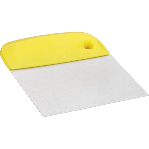 Flexible Stainless Steel Dough Cutter/Scraper, Yellow, 4-1/2" W x 5-3/4" L Cantin et fils