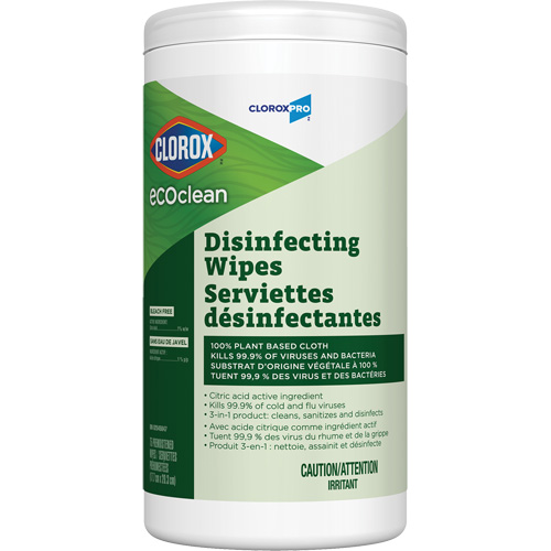 EcoClean Disinfecting Wipes, 75 Count Cantin et fils