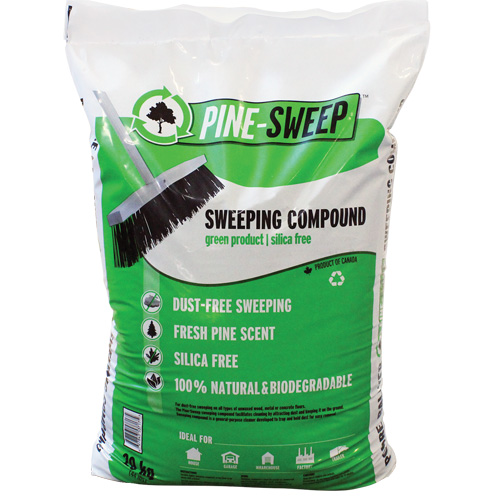 Compos&eacute; de balayage biod&eacute;gradable Pine Sweep, Sac, 44 lb (20 kg) Cantin et fils