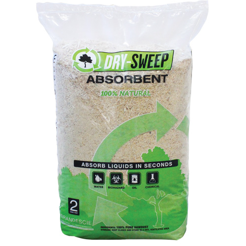 Absorbant naturel biod&eacute;gradable Dry Sweep, Sac, 22 lb (10 kg) Cantin et fils