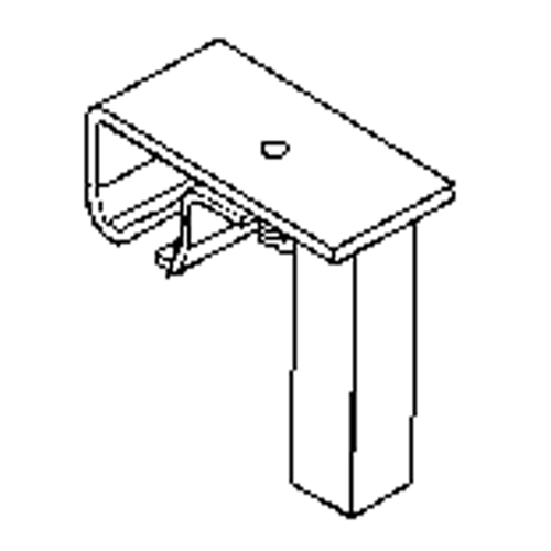 Track Bracket for Floor Support Hardware Cantin et fils
