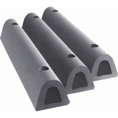 D&eacute;fenses de quai en caoutchouc refoul&eacute;, Caoutchouc, 4-1/2" la x 18" lo x 3-3/4" p Cantin et fils