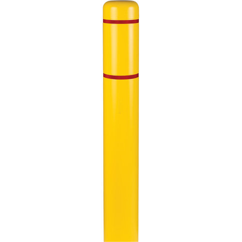 Polyethylene Bollard Covers, 6-5/8" Dia. x 72" L, Yellow Cantin et fils