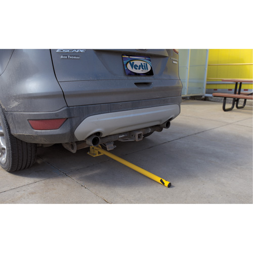 Butoirs repliables, Acier, 42" h x 1-3/4" la, Jaune Cantin et fils