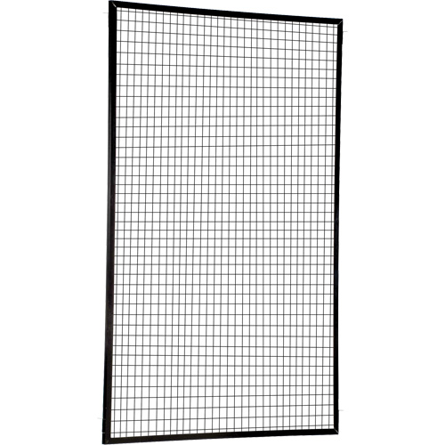 Adjustable Perimeter Guard Panel, 8' H x 5' W, Black Cantin et fils