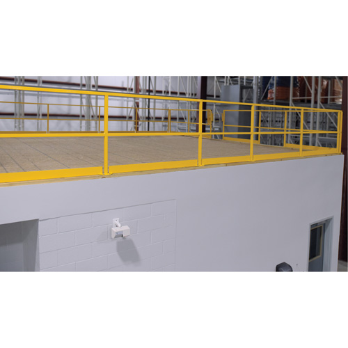 Barri&egrave;re de s&eacute;curit&eacute; pour mezzanine, 68-1/2" lo x 42" ha, 80-1/16" &eacute;lev&eacute;e, Jaune Cantin et fils
