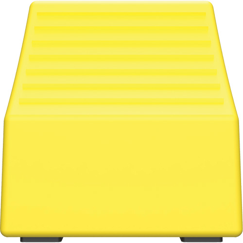 Cale de roue ultra-robuste pour l'exploitation mini&egrave;re Checkers Safety, PEHD, Jaune, 14-1/2" la x 17-1/2" p x 16" h Cantin et fils