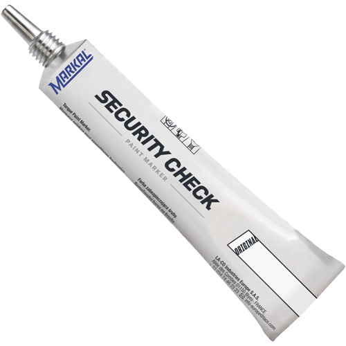 Marqueur de peinture de contr&ocirc;le de s&eacute;curit&eacute;, 1,7 oz, Tube, Blanc Cantin et fils