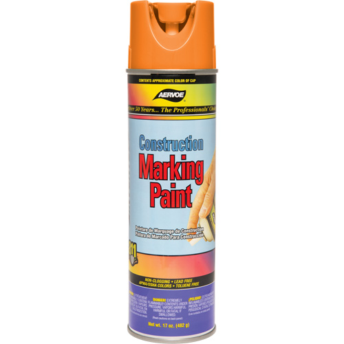 Construction Marking Paint, 17 oz., Aerosol Can Cantin et fils
