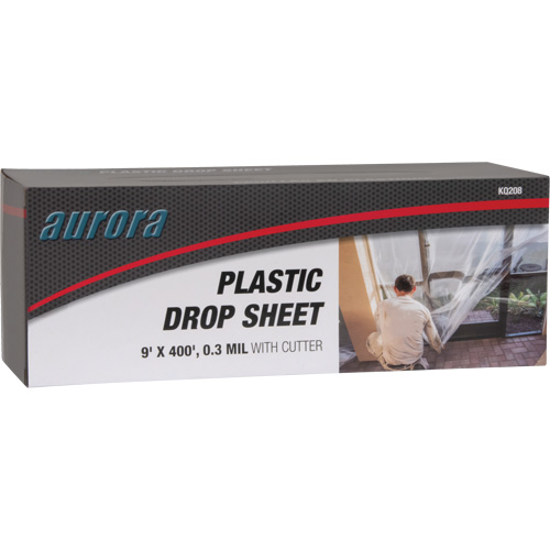 Drop sheet, 400' L x 9' W, Plastic Cantin et fils