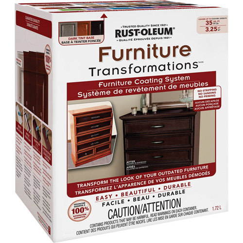 Syst&egrave;me de rev&ecirc;tement de meubles Furniture Transformations, 1,72 L, Trousse, Base &agrave; teinter Cantin et fils