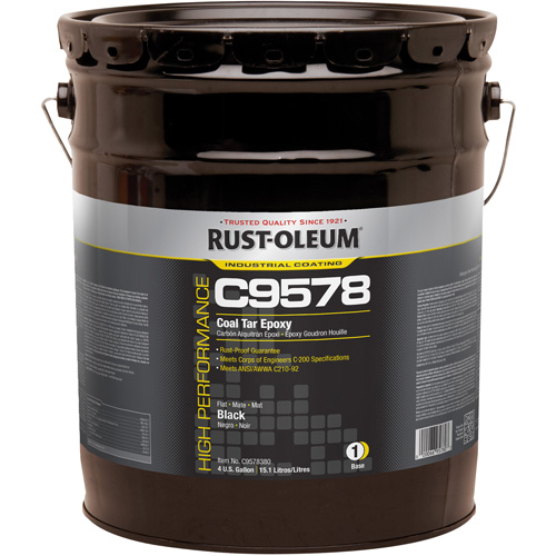 &eacute;poxy &agrave; base de goudron de houille et &agrave; haute teneur en solides du syst&egrave;me C9578, 4 gal., Seau Cantin et fils