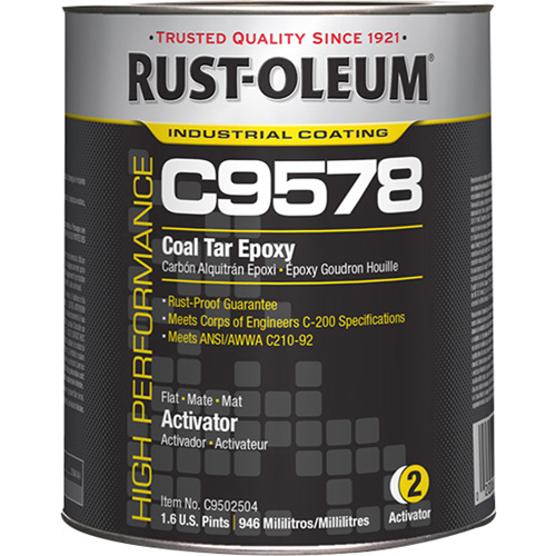 Activateur pour rev&ecirc;tement &eacute;poxydique &agrave; base de goudron de houille et &agrave; haute teneur en solides du syst&egrave;me C9578, 0,2 gal., Seau Cantin et fils