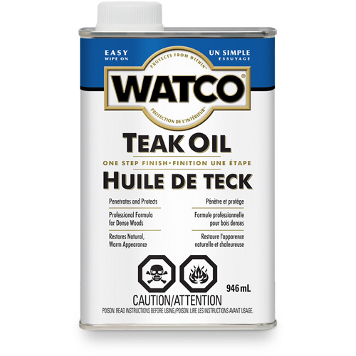 Huile de teck Watco, 946 ml, Transparent, Transparent Cantin et fils