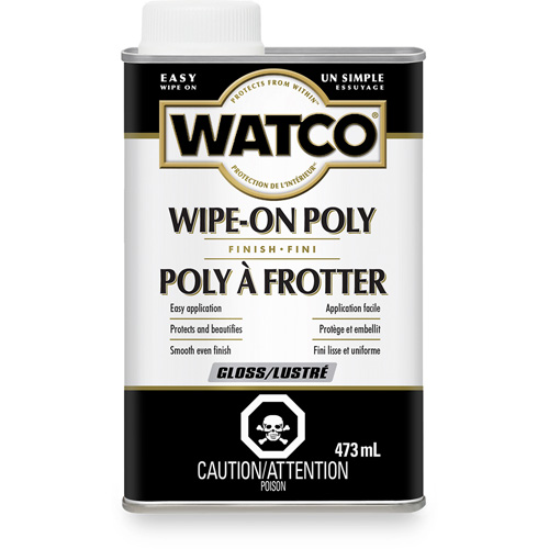 Watco&reg; Wipe-on Poly Stain, 473 ml, Clear, Gloss Cantin et fils