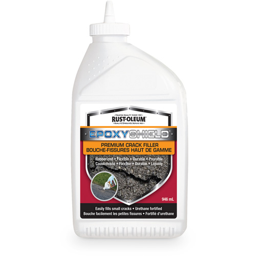 Mat&eacute;riau de remplissage de fissures caoutchout&eacute; de qualit&eacute; sup&eacute;rieure EpoxyShield, Bouteille, Noir Cantin et fils