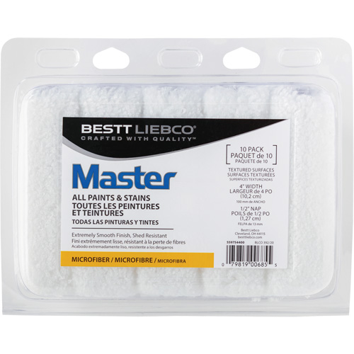 Couvre-rouleau en microfibre Master, Nap 13 mm (1/2"), 101,6 mm (4") l Cantin et fils